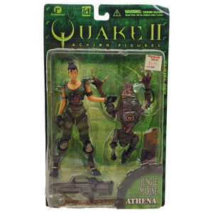 QUAKE II JUNGLE MARINE ATHENA ACTION FIGURE RESAURUS 1998 NEW SEALED !